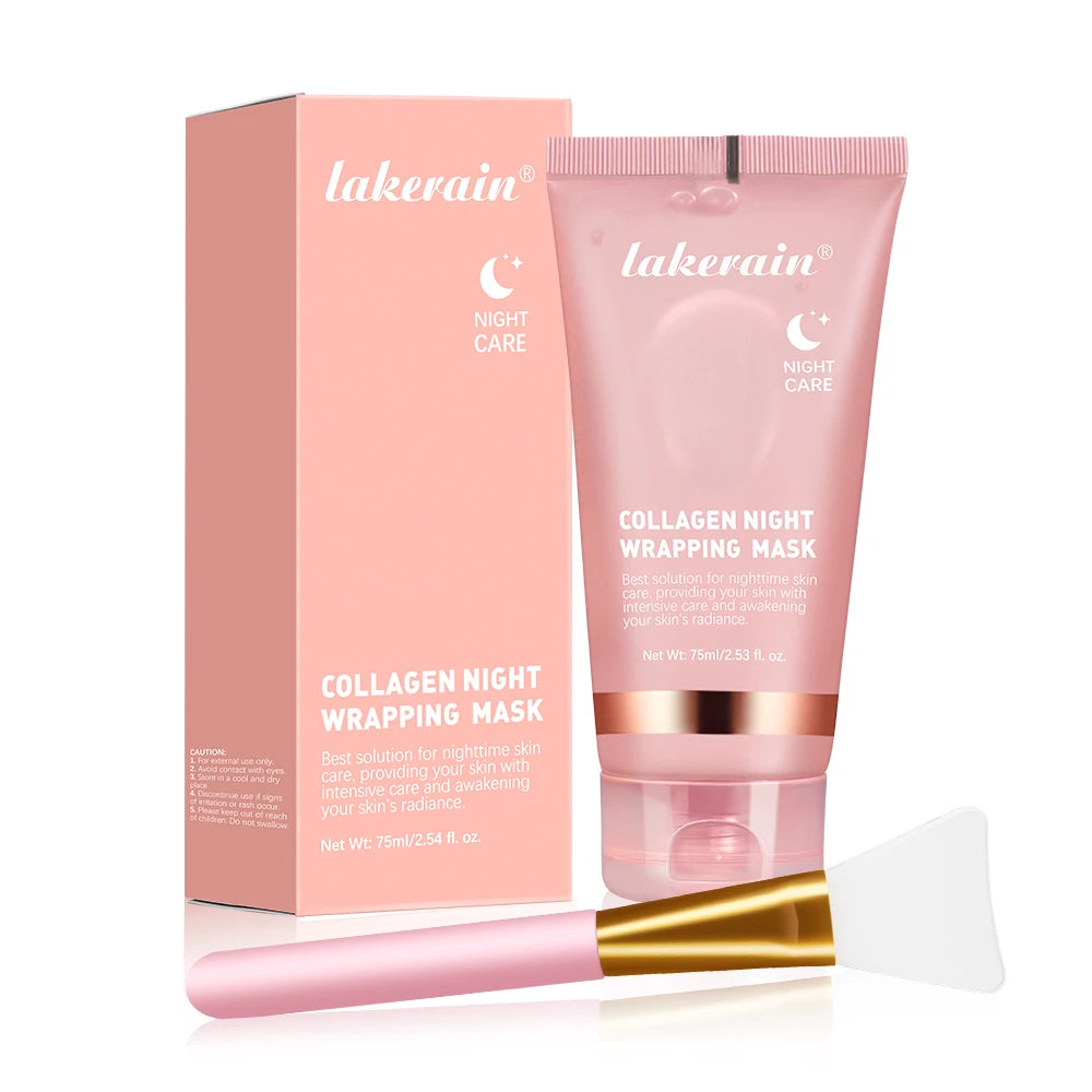 Korean Collagen Peel-Off Face Mask Anti-Wrinkle Lifting Overnight Bio Pack Night Wrapping Mask