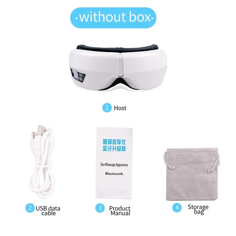 Smart Heated Eye Massager — Bluetooth Music, Foldable