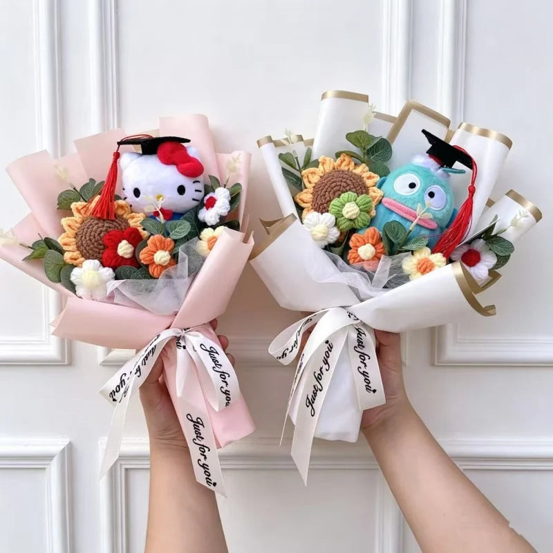 Hello Kitty Plush Bouquet — Kawaii Sanrio Graduation & Birthday Gift