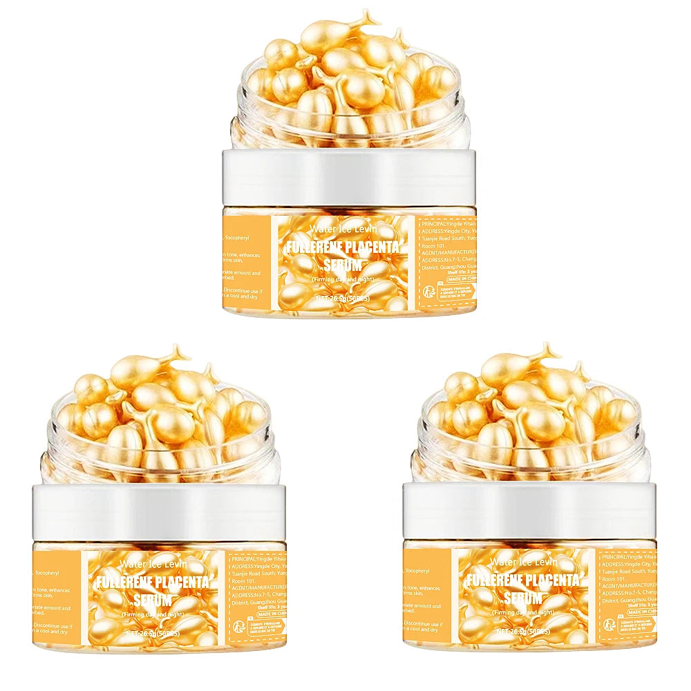 50-Count Collagen Serum Capsules Anti-Aging Spot & Wrinkle Treatment Hyaluronic Acid Whitening