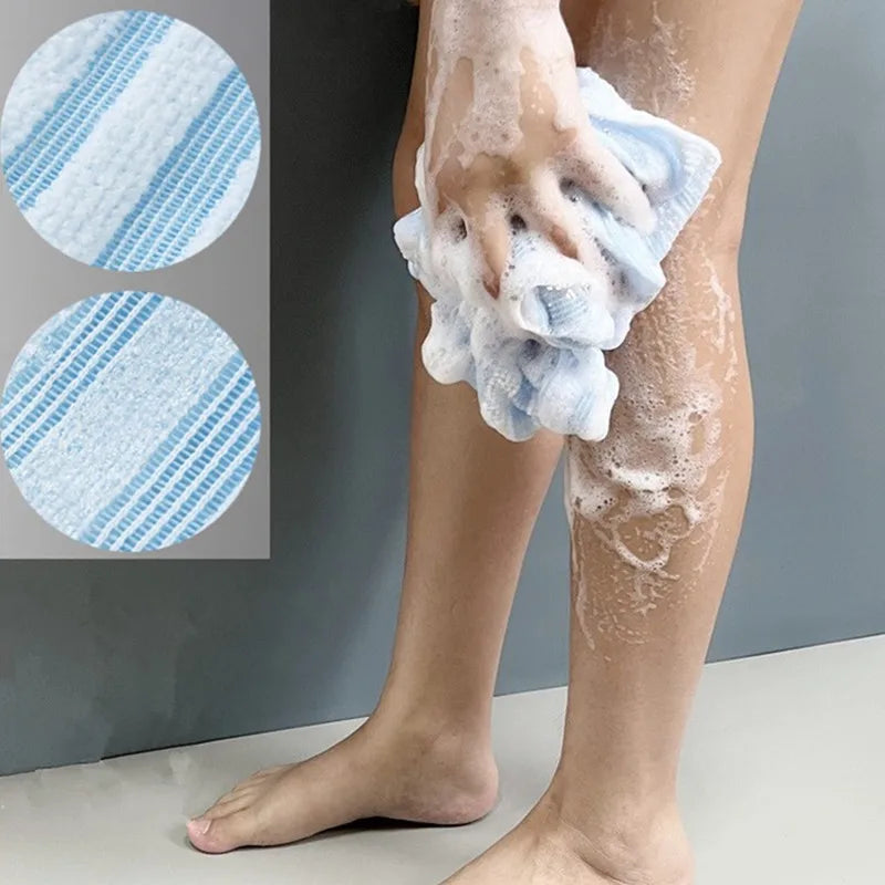 Japanese Exfoliating Bath Towel — Long Body Scrubber Washcloth for Smooth Skin