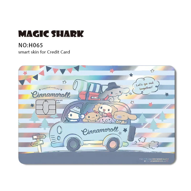 Hello Kitty Card Skin Stickers — Holographic Sanrio Debit Card Covers