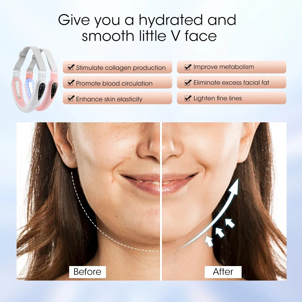 LED V-Face Sculpting Massager — Rechargeable Beauty Tool