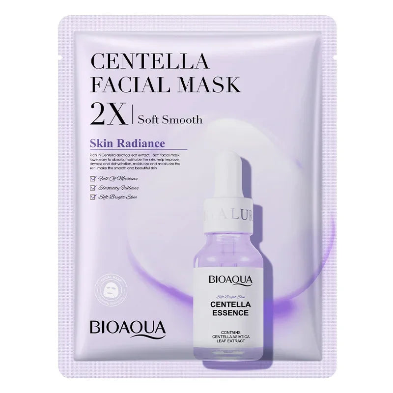 Korean Sheet Mask Set — Hydrating Collagen, Vitamin C & Centella Face Masks