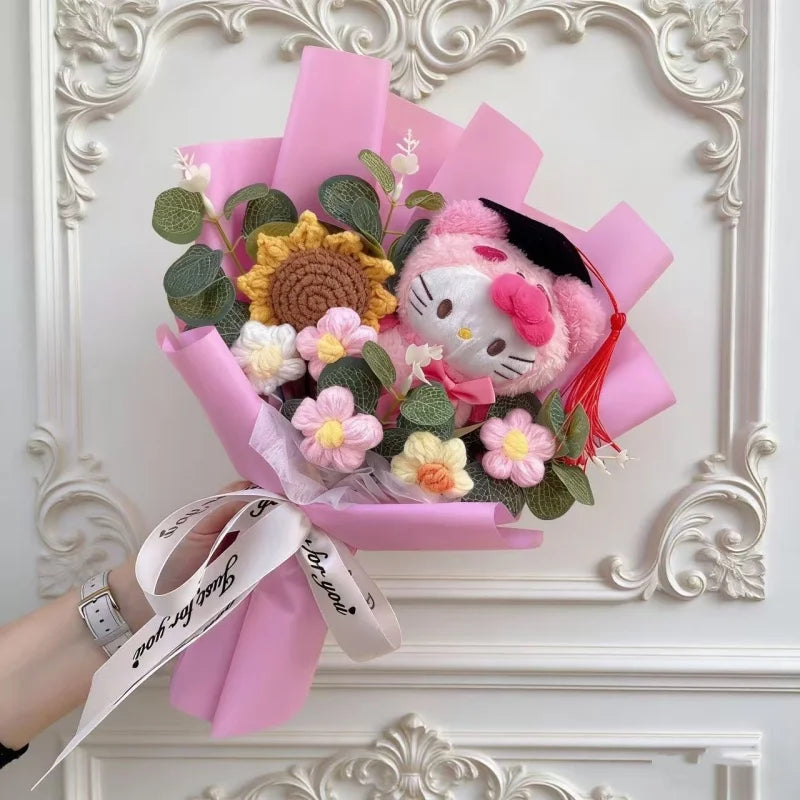 Hello Kitty Plush Bouquet — Kawaii Sanrio Graduation & Birthday Gift