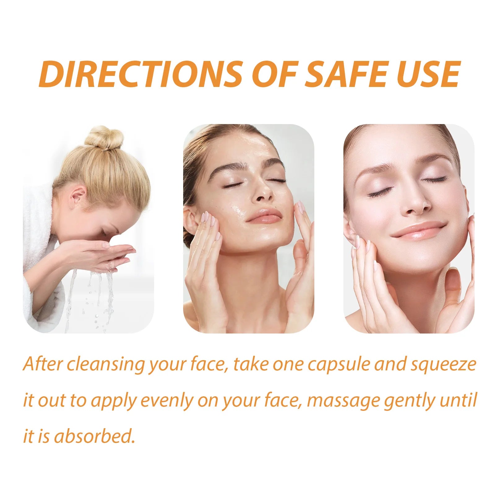 50-Count Collagen Serum Capsules Anti-Aging Spot & Wrinkle Treatment Hyaluronic Acid Whitening