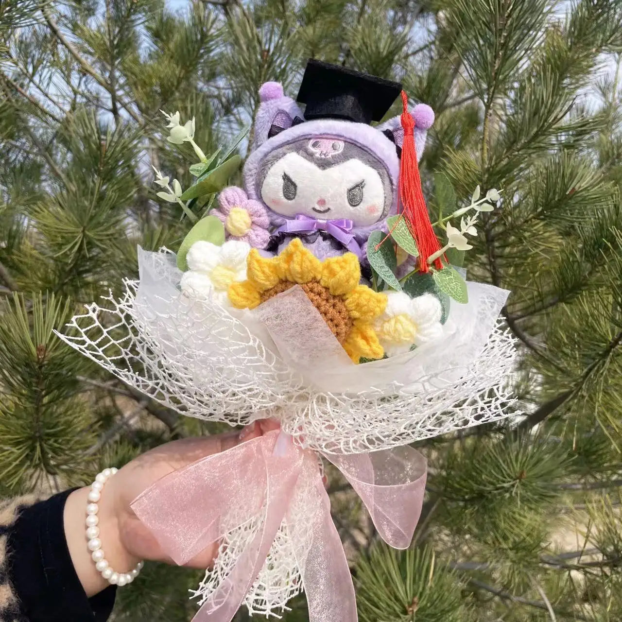 Hello Kitty Plush Bouquet — Kawaii Sanrio Graduation & Birthday Gift