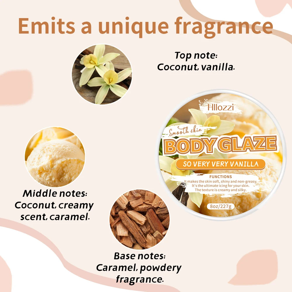 Vanilla Whipped Body Glaze — Nourishing Non-Greasy Body Butter