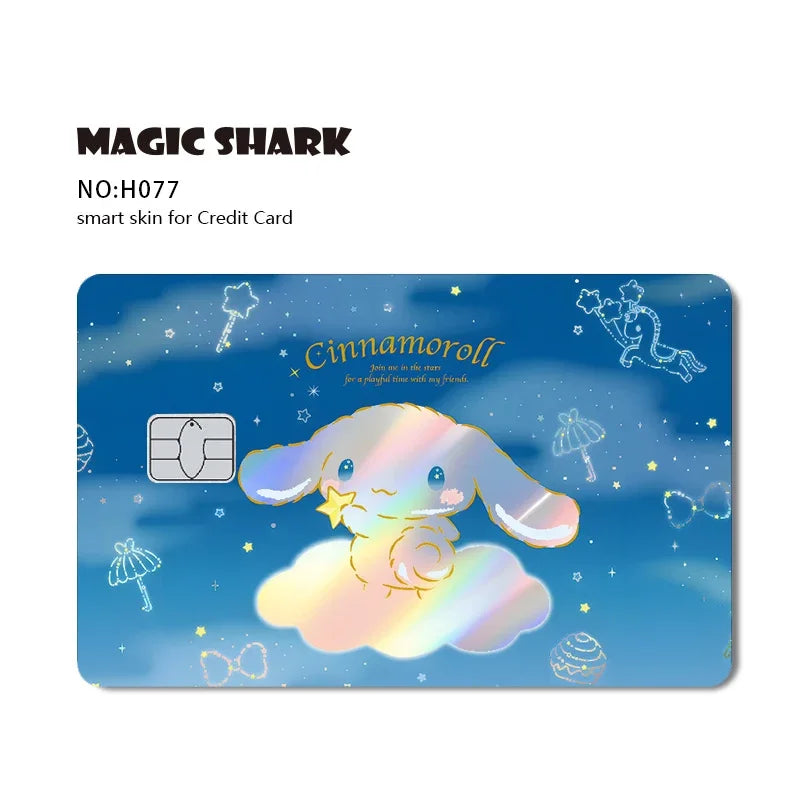 Hello Kitty Card Skin Stickers — Holographic Sanrio Debit Card Covers