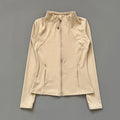 Quick-Dry Zip Yoga Jacket — Slim-Fit Breathable Running Top for Women