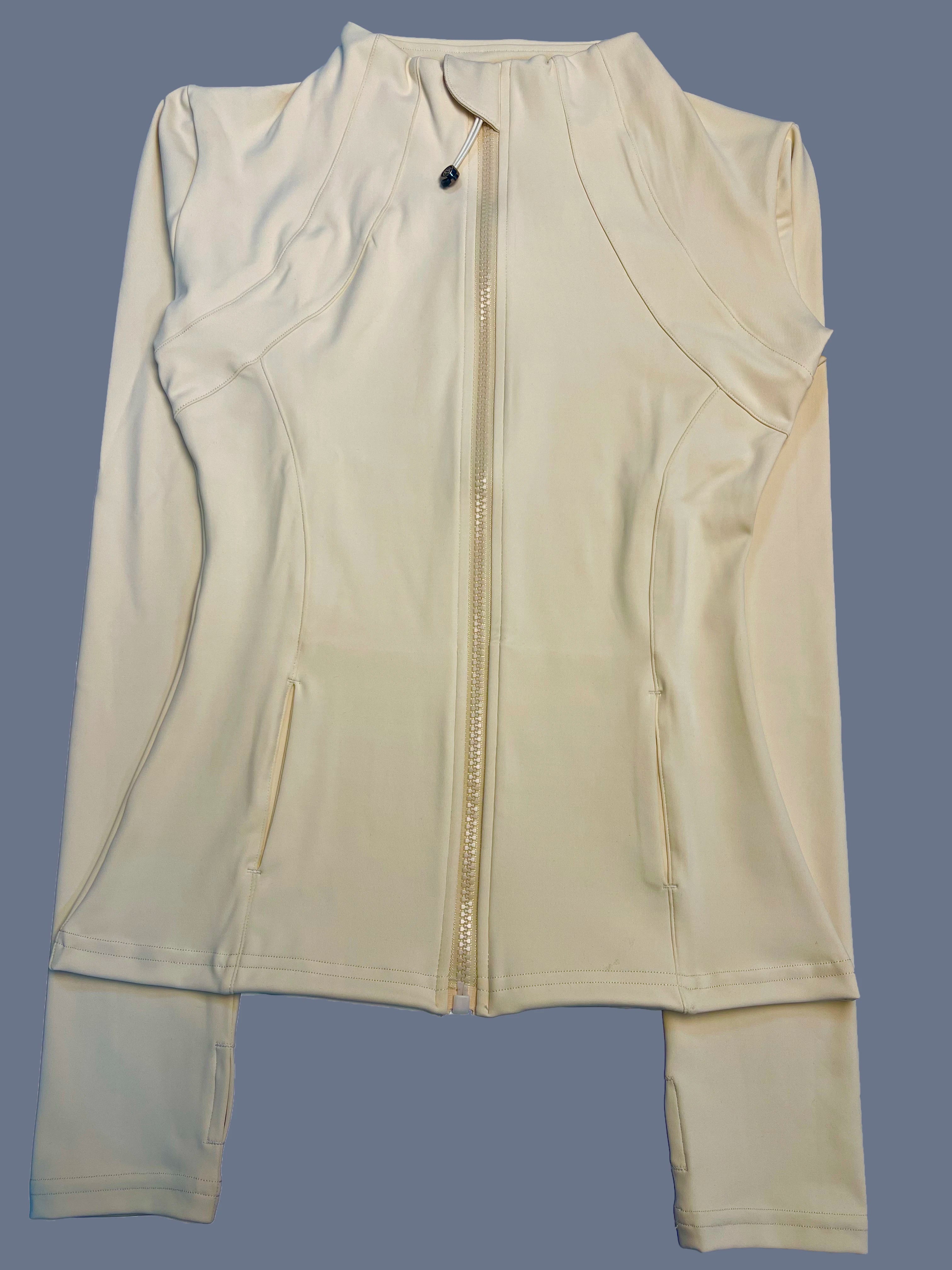 Quick-Dry Zip Yoga Jacket — Slim-Fit Breathable Running Top for Women