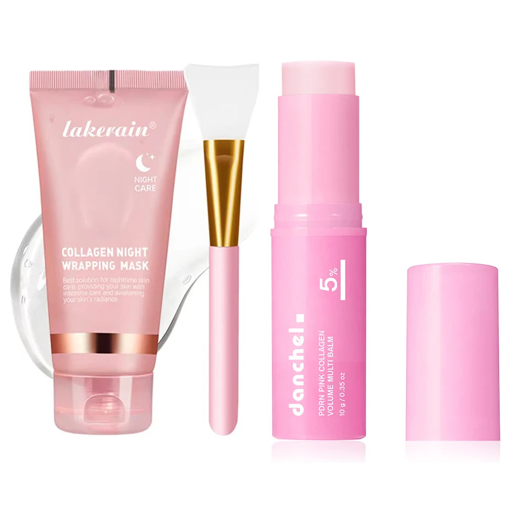 Korean Collagen Peel-Off Face Mask Anti-Wrinkle Lifting Overnight Bio Pack Night Wrapping Mask