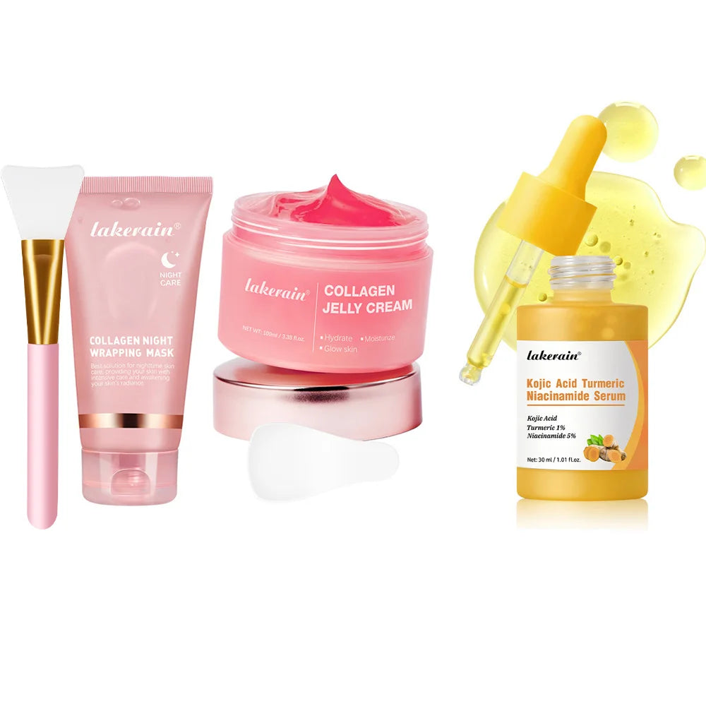 Korean Collagen Peel-Off Face Mask Anti-Wrinkle Lifting Overnight Bio Pack Night Wrapping Mask