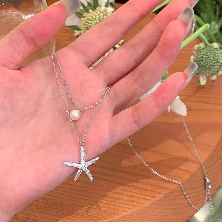 Gold Starfish & Shell Hair Clips (3-Pack) — Cute Coastal Duckbill Clips for Women