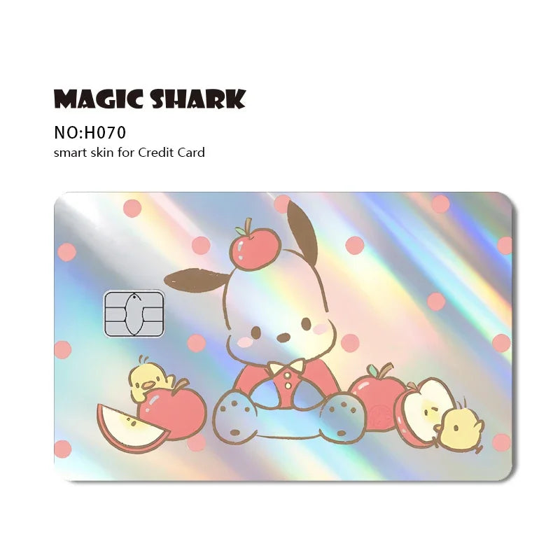 Hello Kitty Card Skin Stickers — Holographic Sanrio Debit Card Covers