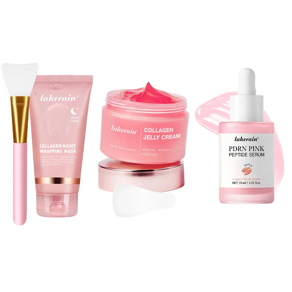 Korean Collagen Peel-Off Face Mask Anti-Wrinkle Lifting Overnight Bio Pack Night Wrapping Mask
