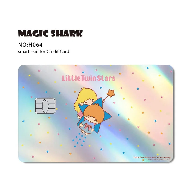 Hello Kitty Card Skin Stickers — Holographic Sanrio Debit Card Covers