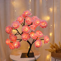 Rose Tree Night Light — LED String Table Lamp, Cute USB Room Decor