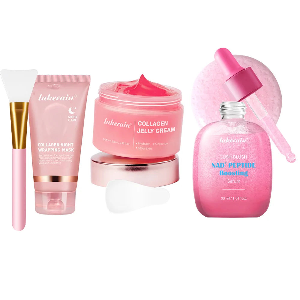 Korean Collagen Peel-Off Face Mask Anti-Wrinkle Lifting Overnight Bio Pack Night Wrapping Mask
