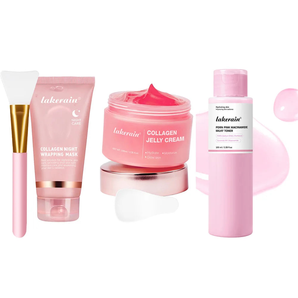 Korean Collagen Peel-Off Face Mask Anti-Wrinkle Lifting Overnight Bio Pack Night Wrapping Mask