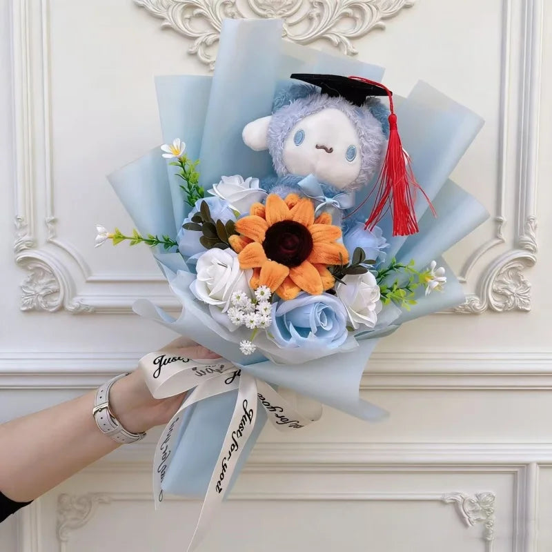 Hello Kitty Plush Bouquet — Kawaii Sanrio Graduation & Birthday Gift