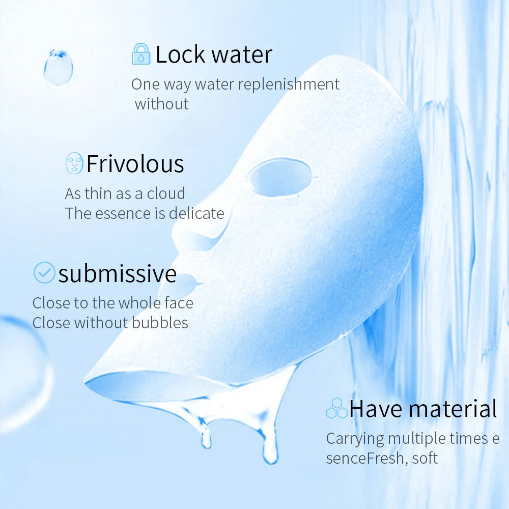 Korean Sheet Mask Set — Hydrating Collagen, Vitamin C & Centella Face Masks
