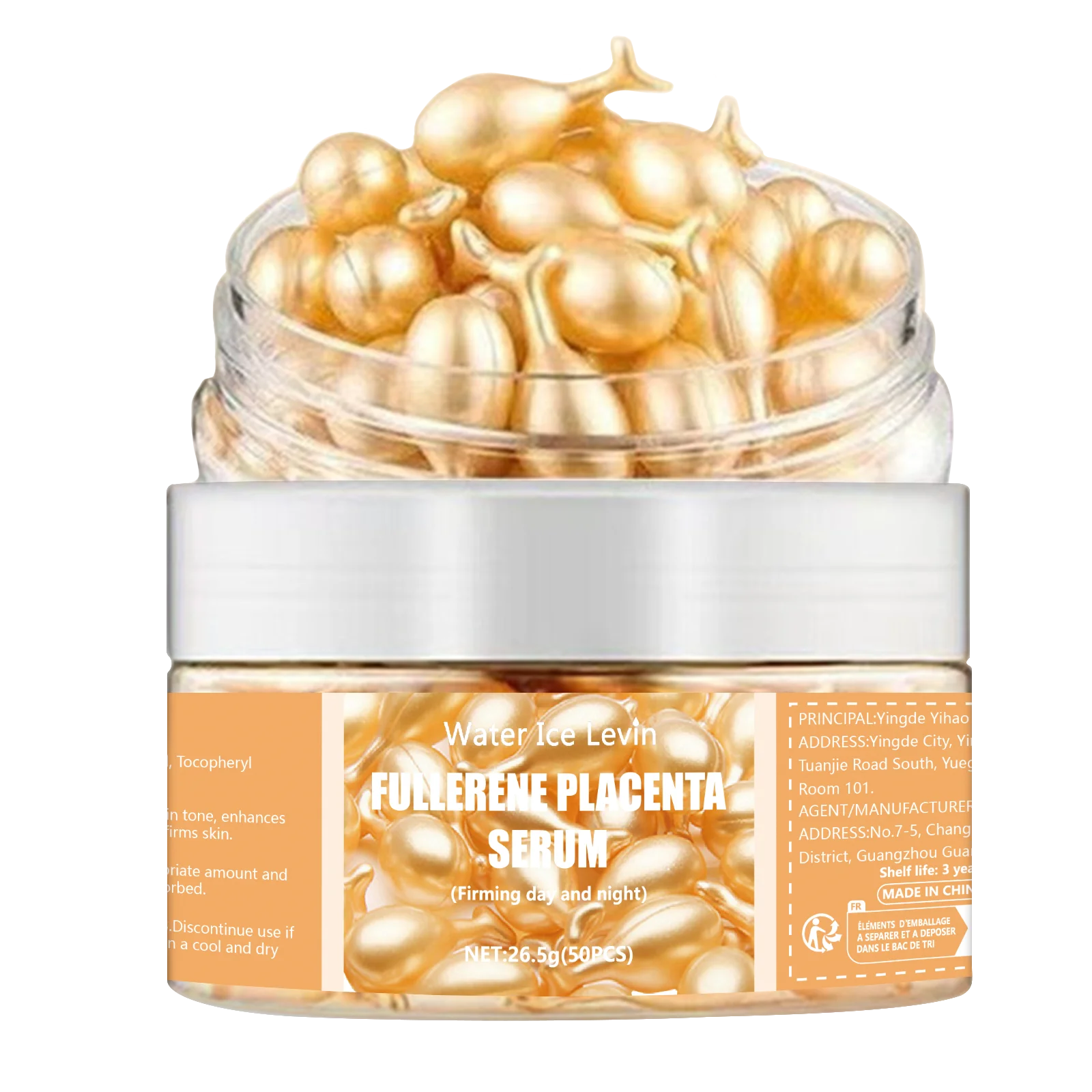 50-Count Collagen Serum Capsules Anti-Aging Spot & Wrinkle Treatment Hyaluronic Acid Whitening