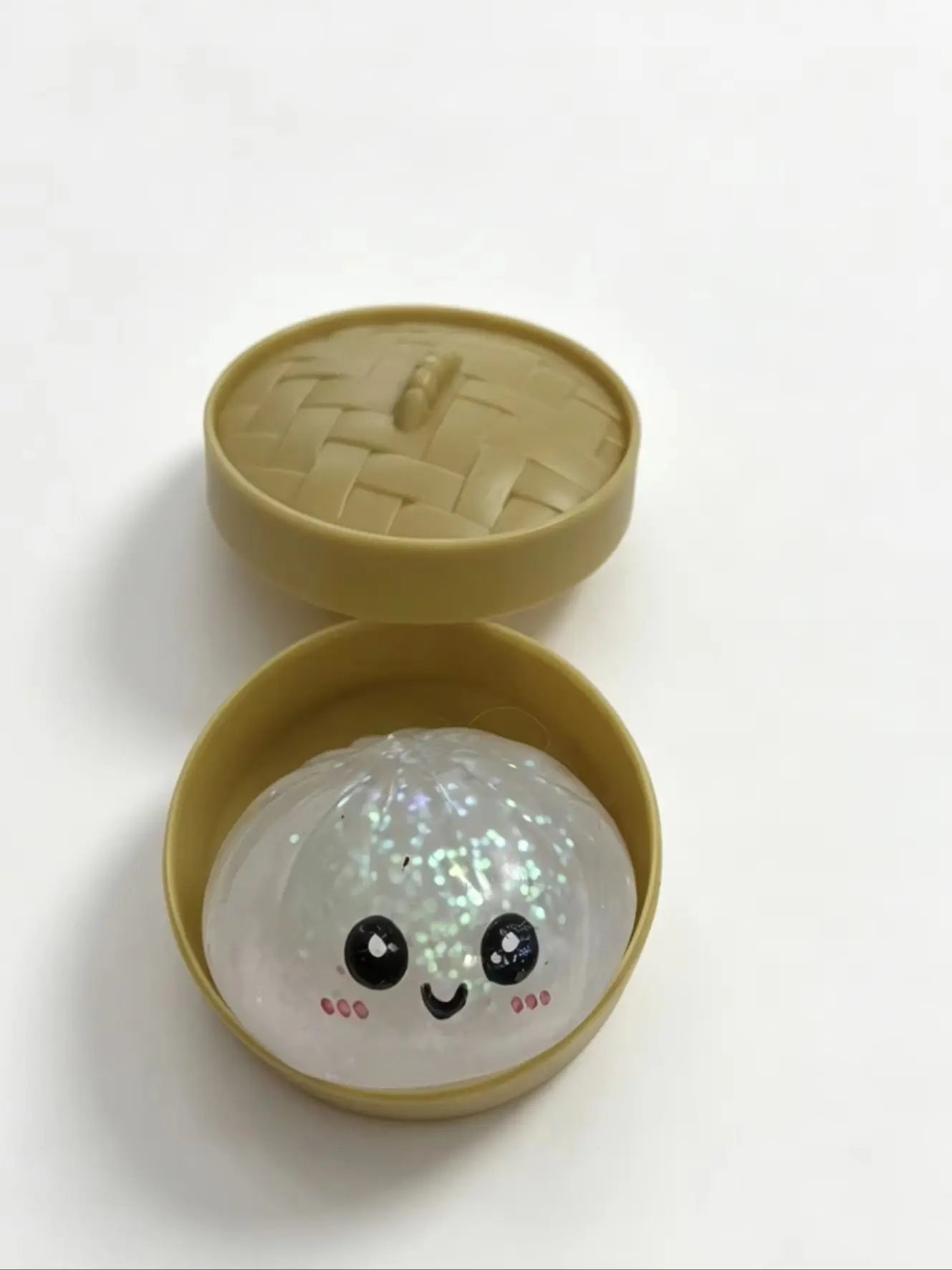 Dumpling Squishy Stress Toy — Cute Slow-Rising Sensory Fidget with Steamer Box