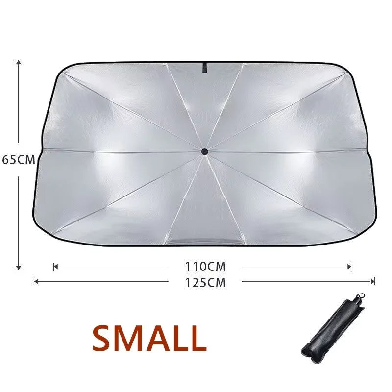 Retractable Car Windshield Sunshade — UV & Heat-Block Sun Visor