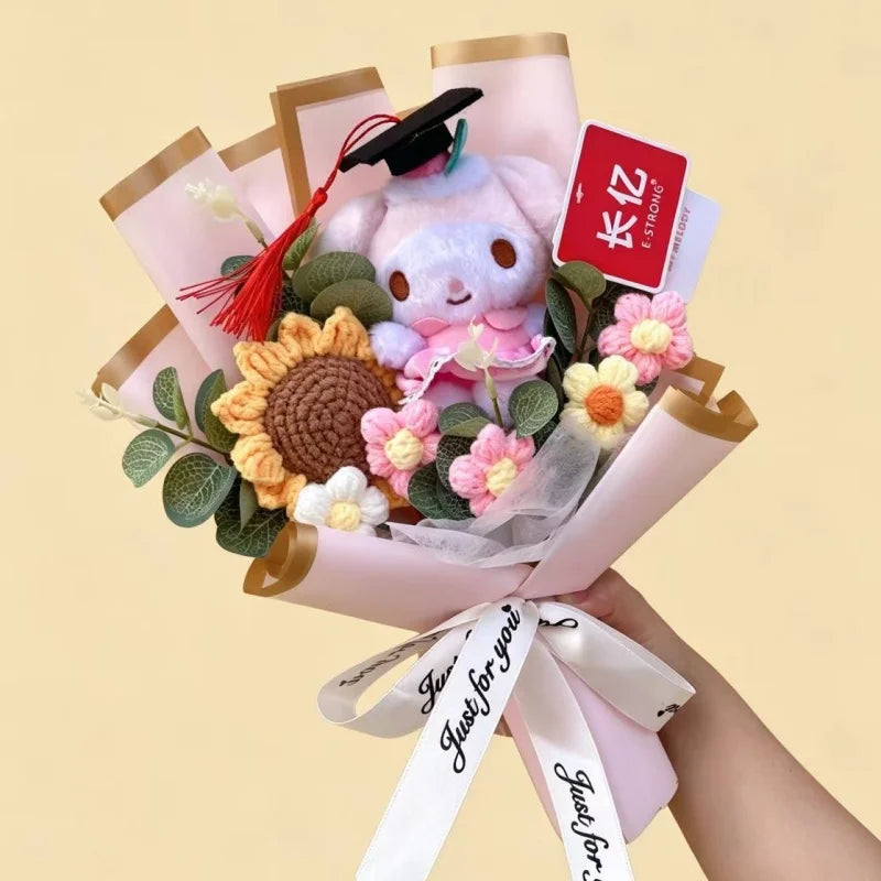 Hello Kitty Plush Bouquet — Kawaii Sanrio Graduation & Birthday Gift
