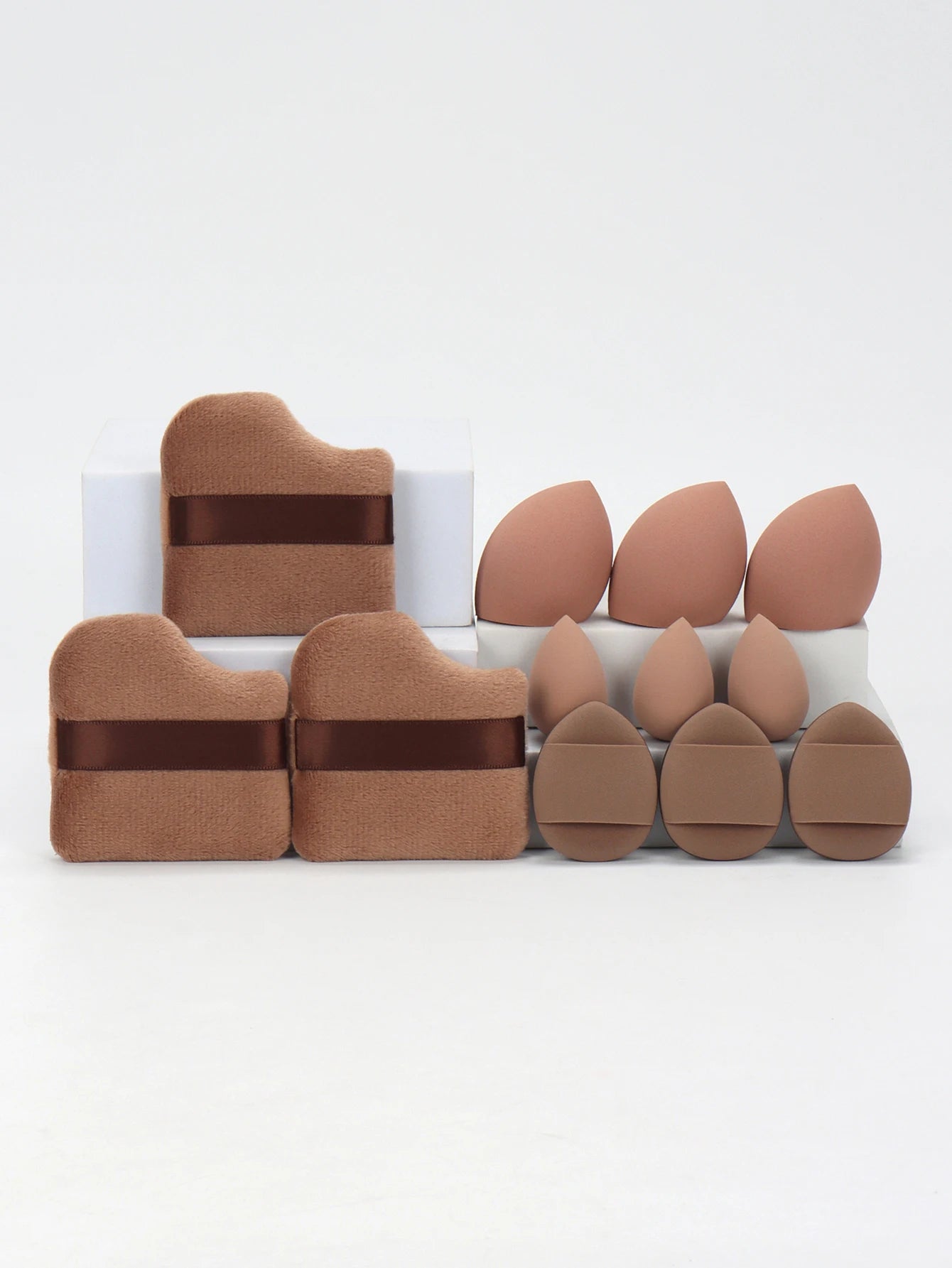 12-Piece Makeup Sponge Set Beauty Eggs Air Cushion Puffs Powder Puff Blending Kit