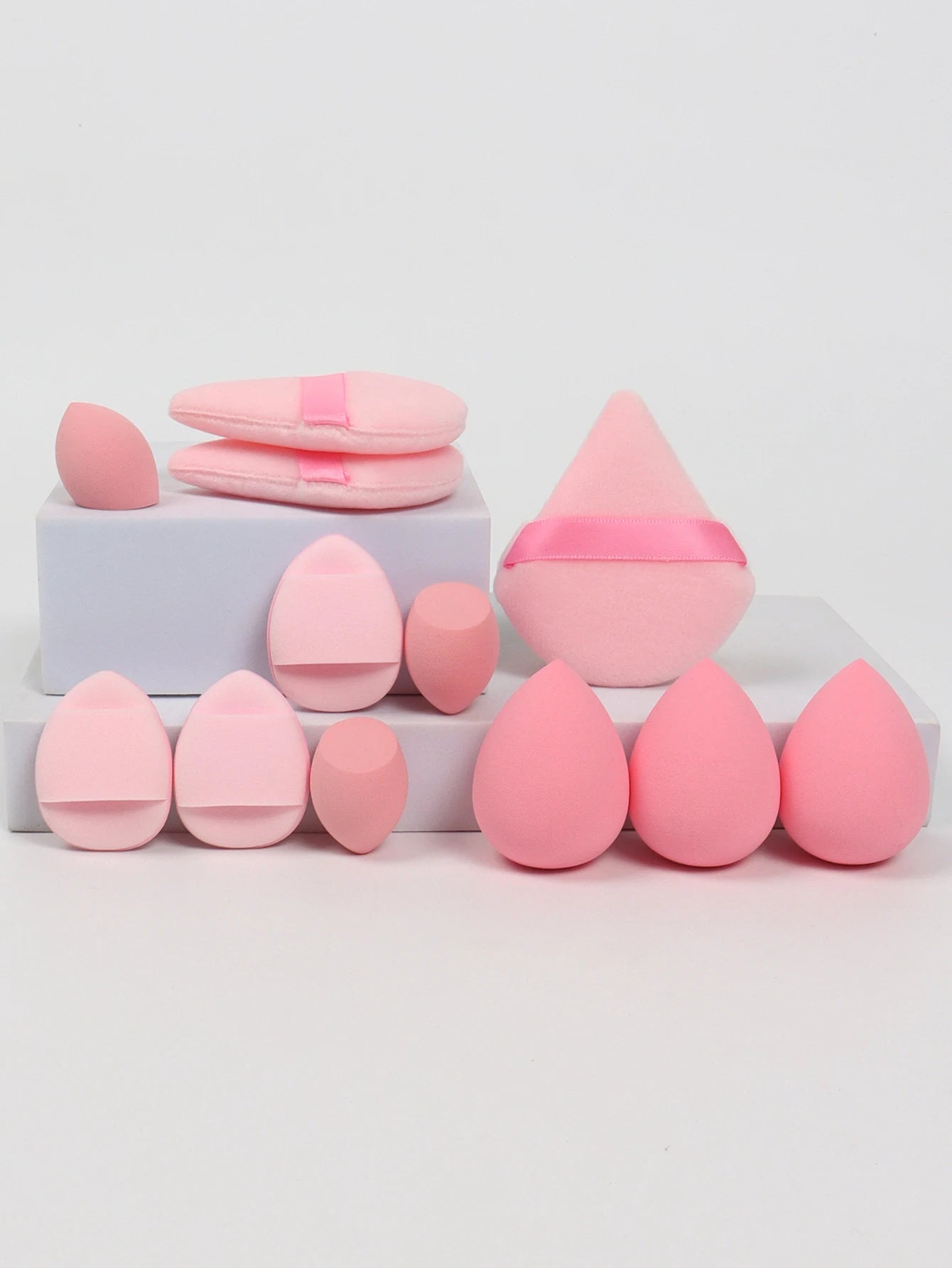 12-Piece Makeup Sponge Set Beauty Eggs Air Cushion Puffs Powder Puff Blending Kit